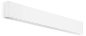 IDEAL LUX Nástěnné světlo Delta, bílé, šířka 61 cm, 3 000 K, Bílá / opál, Obývací pokoj / jídelna, Hliník, Moderní, Nástěnné svítidlo