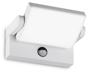 IDEAL LUX Ideal Lux LED venkovní nástěnné svítidlo Swipe Sensor, bílé, IP54, Bílá / opál, kov, Moderní