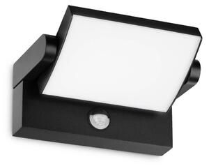 IDEAL LUX Ideal Lux LED venkovní nástěnné svítidlo Swipe Sensor, černé, IP54, Černá, kov, Moderní