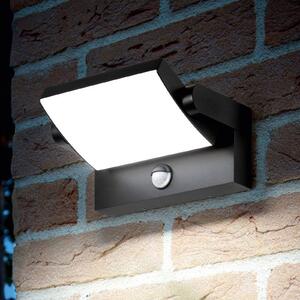 IDEAL LUX Ideal Lux LED venkovní nástěnné svítidlo Swipe Sensor, antracit, IP54, Černá, kov, Moderní