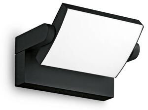 IDEAL LUX Ideal Lux LED venkovní nástěnné svítidlo Swipe, černé, IP54, 3 000 K, Černá, kov, Moderní