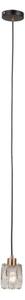 ITALUX PND-40813-1-BK-HBR - Lustr na lanku TORNO 1xE14/40W/230V černá/zlatá