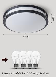 Brilagi - Stropní svítidlo ELARO 4xE27/40W/230V pr. 41 cm černá