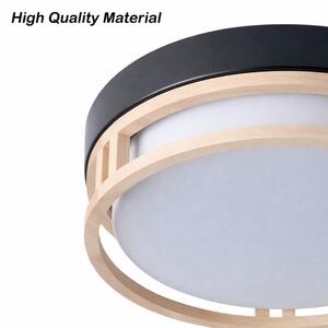 Brilagi - Stropní svítidlo ORINO 2xE27/40W/230V pr. 27 cm černá/dub
