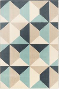 JUTEX Kusový koberec Novara 18241 351 béžová tyrkysová BARVA: Vícebarevné, ROZMĚR: 140x200 cm