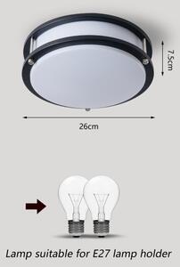 Brilagi - Stropní svítidlo ELARO 2xE27/40W/230V pr. 26 cm černá