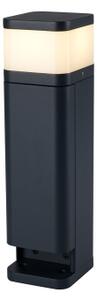 Brilagi -Venkovní lampa se 2 zásuvkami SCHUKO PILLAR 1xG9/11W/230V IP44 antracit