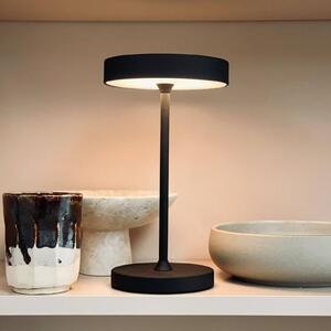 Dyberg Larsen LED stolní lampa Starlight, černá, výška 26 cm, stmívatelný, Černá, Obývací pokoj / jídelna, kov, Design