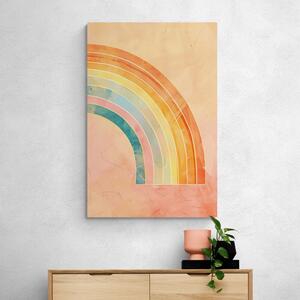Obraz minimalistická duha Peach Fuzz