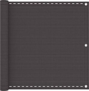 VidaXL Balkonová clona 90 x 700 cm HDPE a hliník [4003279] Barva: antracitová