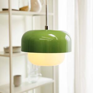 Dyberg Larsen závěsné světlo Haipot, matcha zelená, stmívatelný, Zelená, Obývací pokoj / jídelna, kov, Skandinávský