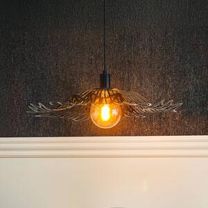 Dyberg Larsen Závěsné světlo Flora, matná černá, Ø 60 cm, kov, stmívatelný, Černá, Obývací pokoj / jídelna, kov, Design