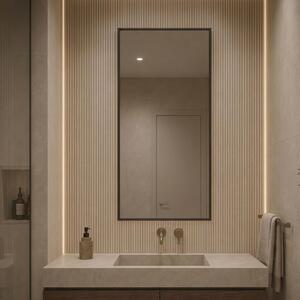Baltica Design Aluma zrcadlo 50x100 cm obdélníkový černá 5904107933511