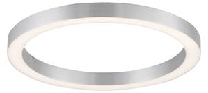 Stropní Lampa PURE, PURE Lines Round, stmívatelné, Šedá, Obývací pokoj, Kov, Moderní