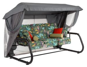 Zahradní houpačka Venezia Lux s moskytiérou, polštářky a bočními stolky G058-02PB PATIO 448548