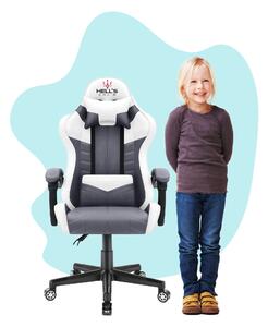 Dětská hrací židle HC - 1004 šedá a bílá