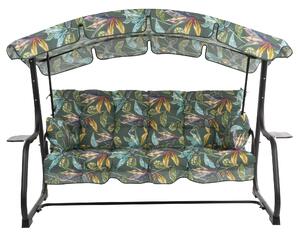 Zahradní houpačka Ravenna Black Editon s bočními stolky G058-02PB PATIO 448627