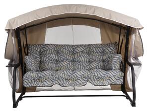 Zahradní houpačka Ravenna Lux Black Edition s moskytiérou a s bočními stolky G050-06IB PATIO 448633