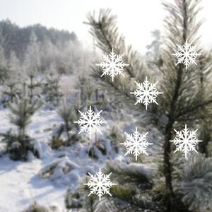 Pieris design Sněhové vločky - samolepky na okno levandulová