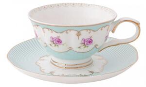 Clayre eff Porcelánový šálek s podšálkem