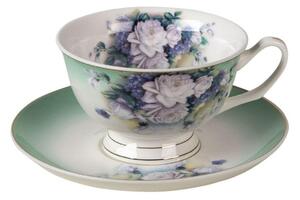 Clayre eff Porcelánový šálek s podšálkem