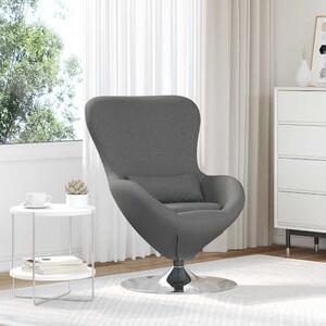 VidaXL Vajíčkové křeslo textil [42002742] Barva: Tmavě šedá