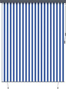 VidaXL Roleta 200 x 250 cm Textil a hliník [362092] Barva: Modro-bílá