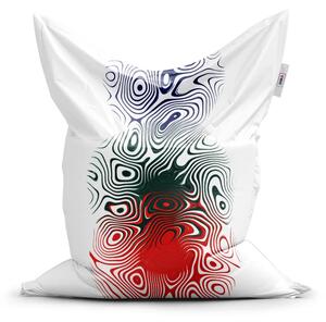 Sablio Sedací vak Classic Dvoubarevná abstrakce - 150x100 cm