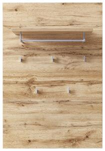 ŠATNÍ PANEL, barvy stříbra, barvy dubu, 80/117/30 cm Voleo - Šatní panely