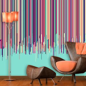 Sablio Tapeta Stékající barva - 125x75 cm