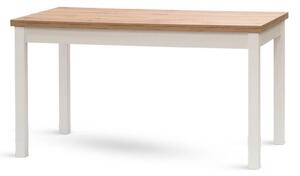 STIMA Rozkládací jídelní stůl W21 dub wotan/bílá 120(160)x80