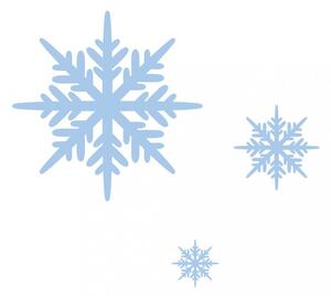 Pieris design Sněhové vločky - samolepky na zeď bílá