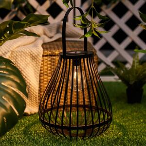 Pauleen LED solární stolní lampa SUNSHINE SPARK, černá, 34 cm, IP44, Černá, Bambus, Young lifestyle