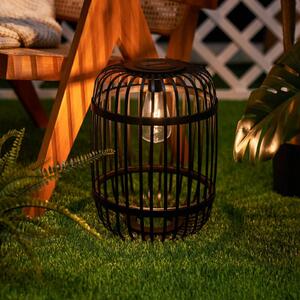 Pauleen LED stolní lampa SUNSHINE RAY s solárním napájením, černá, 25 cm, IP44, Černá, Bambus, Young lifestyle