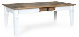 Konferenční stolek částečně masiv recyklované dřevo Bounty 130x65