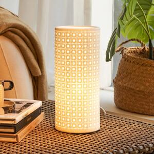 Pauleen Stolní lampa PURE SUNKISS, bílá, výška 27 cm, porcelán, Bílá / opál, Obývací pokoj / jídelna, Keramika, Young lifestyle