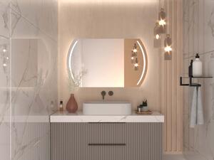 Atypické zrcadlo do koupelny s LED osvětlením A5