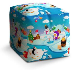 Sablio Taburet Cube Antarktida - 40x40x40 cm