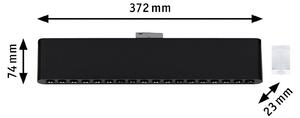 Paulmann LED lištová lampa URail Zelos, černá, 3 000 K, 37 cm, stmívatelný, Černá, Obývací pokoj / jídelna, Hliník, Moderní