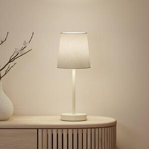 Paulmann Stolní lampa Stellan II, krémová, výška 40 cm, textil, Krémová / jantar, Obývací pokoj / jídelna, Textil / tkanina / hedvábí