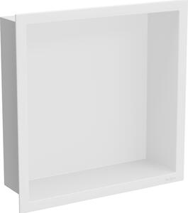 Koupelnová polička Mexen nástěnná bílá nerezová ocel 30x30 cm