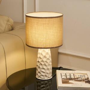 Pauleen Stolní lampa FANCY SCULPT, taupe/béžová, výška 41 cm, Krémová / jantar, Obývací pokoj / jídelna, Textil / tkanina / hedvábí, Young lifestyle