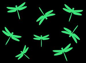 Svítící vážky arch 20 x 20 cm