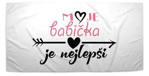 Sablio Ručník Moje babička je nejlepší - 30x50 cm