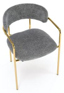 Halmar Jídelní křeslo K537 šedé