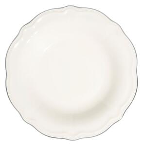 Jídelní sada 53 ks bílá/stříbrná/porcelán
