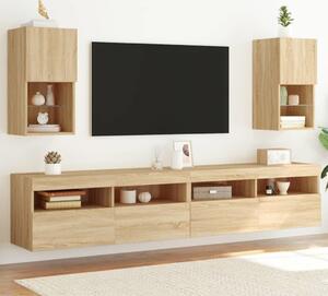 VidaXL TV skříňky s LED osvětlením 2 ks 30,5 x 30 x 60 cm [836988] Barva: dub sonoma