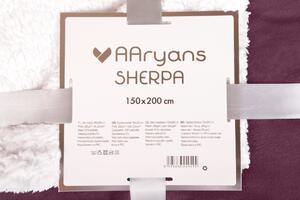 Aaryans Deka s beránkem Sherpa vínová 150x200 cm