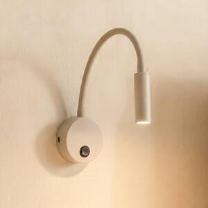 TK Lighting Nástěnné světlo Lagos, pískové/černé, G9, výška 45 cm, kov, stmívatelný, Krémová / jantar, Ložnice, kov