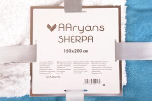 Aaryans Deka s beránkem Sherpa tyrkysová 150x200 cm